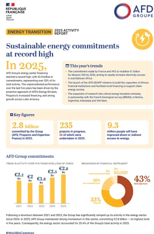 Energy transition: 2025 Activity report