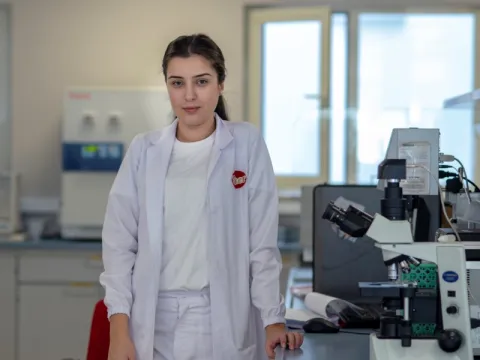 Woman researcher